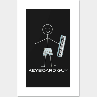 Funny Mens Keyboard Guy Posters and Art